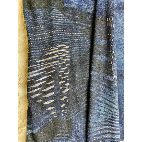 NWOT Chico's sweater, knit open-front cardigan, Small, Size 4, blue/grey - Picture 9 of 11